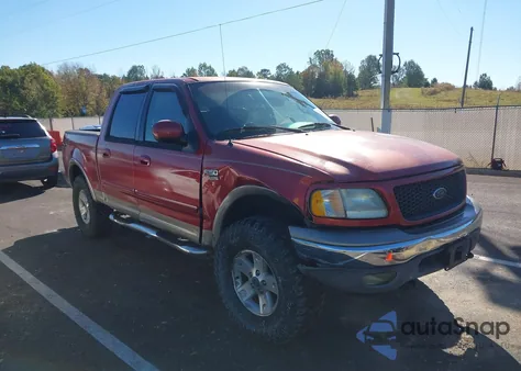 2002 Ford F-150 Lariat/Xlt from USA, damaged, VIN 1FTRW08L22KA75505
